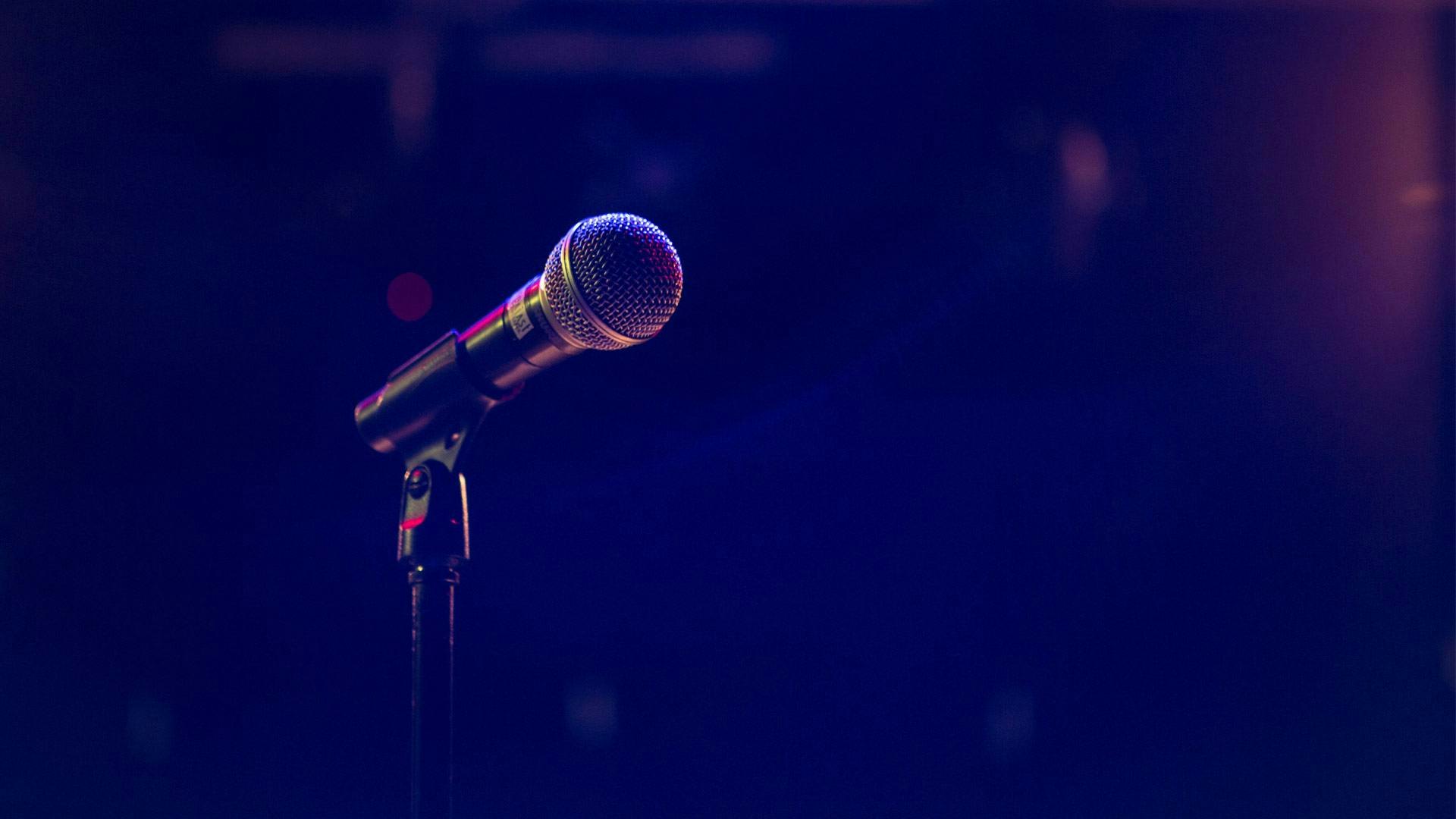 Microphone on Stage